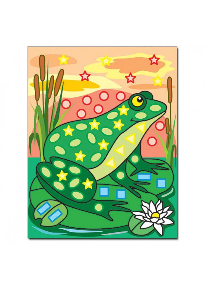 Чарівна мозаїка з наліпками. Жабка. 9786175362105 Чарівна мозаїка з наліпками. Жабка. 9786175362105