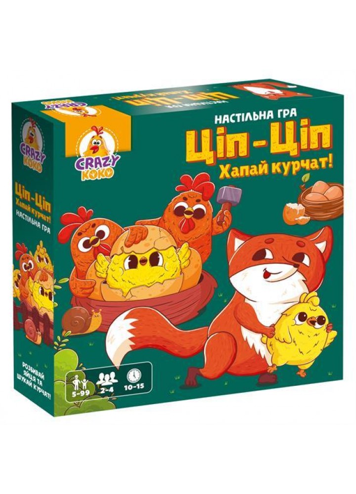 Гра настільна розважальна. Ціп-Ціп Хапай курчат! VT8055-42 - VLADI TOYS