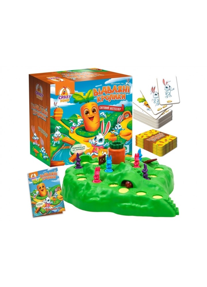 Гра настільна розважальна. Відважні кролики VT8055-40 - VLADI TOYS