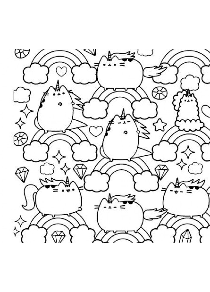 Мінірозмальовка Pusheen - АРТБУКС (123949)