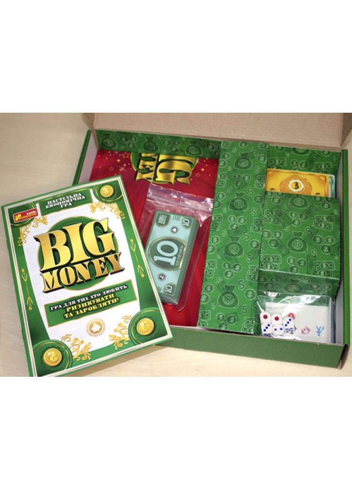 Настільна гра. Big money - РАНОК КРЕАТИВ Настільна гра. Big money - РАНОК КРЕАТИВ