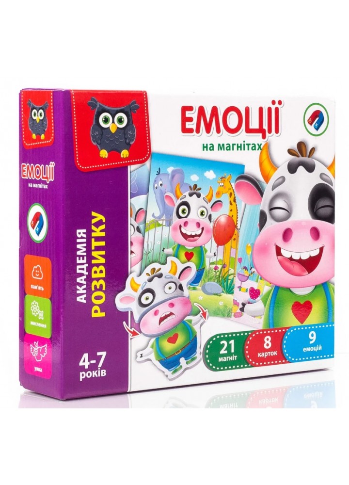 Гра настільна магнітна «Емоції» VT5422-05 - VLADI TOYS