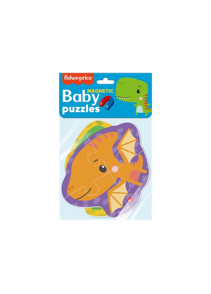 Магнітні бебі пазли Fisher Price «Динозаврики». VT3208-16 / VLADI TOYS