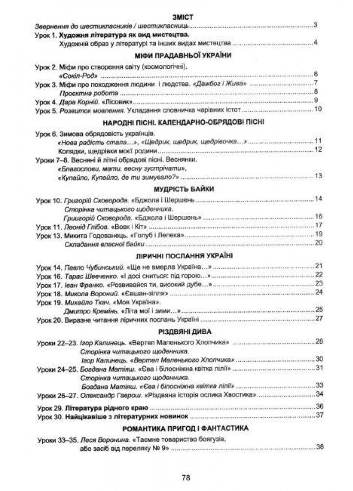 Українська література, 6 кл. НУШ, Зошит для робіт - Дячок С.О. - АСТОН