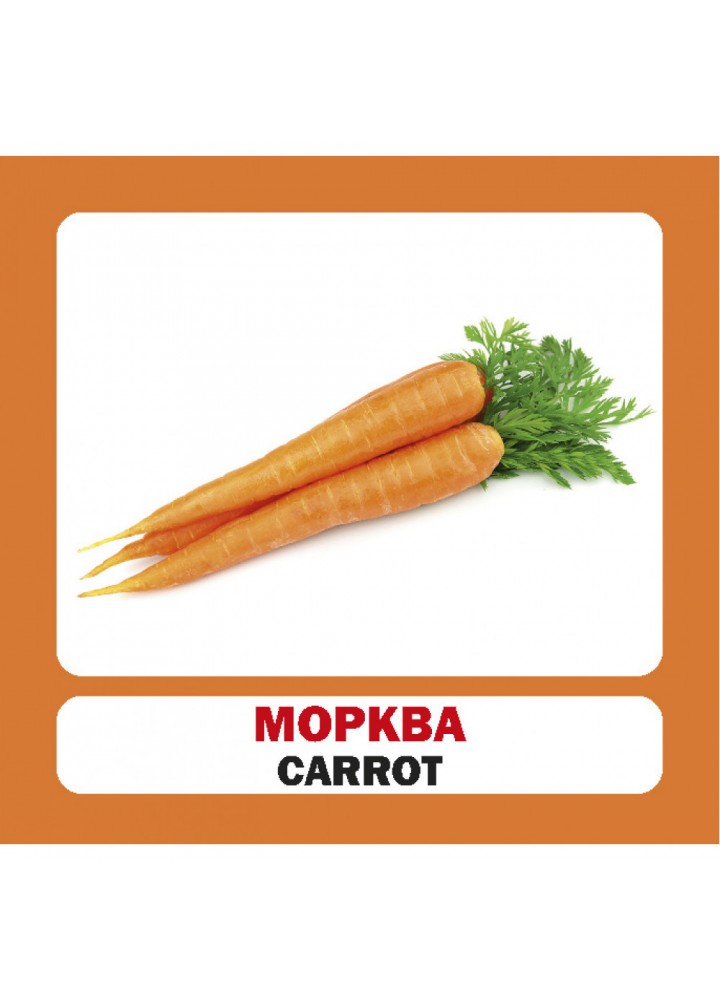 Овочі. Vegetables. 17 карток. 9786177360215