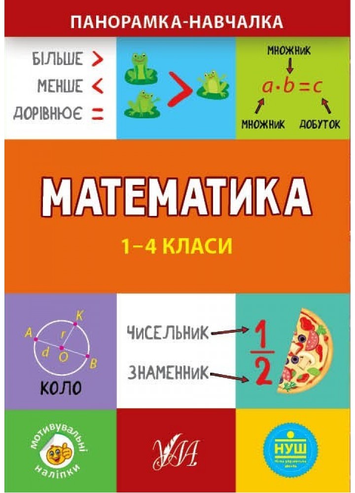 Панорамка-навчалка. Математика. 1-4 класи - Сікора Ю.О - УЛА (103913)