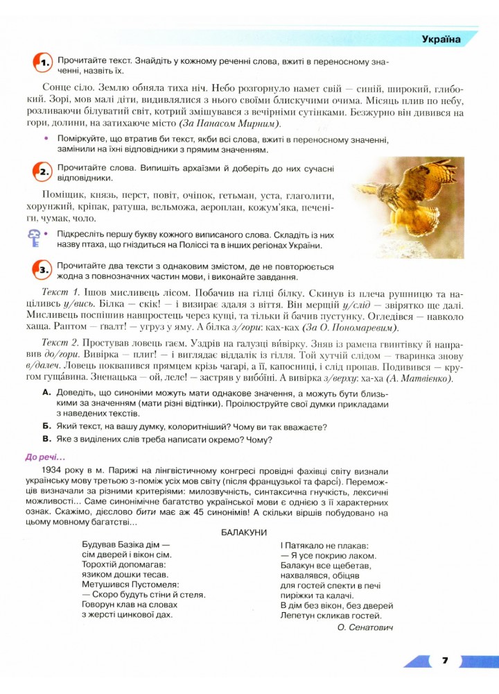 Українська мова, 8 кл., Підручник - Авраменко О. М. - Грамота (107496)