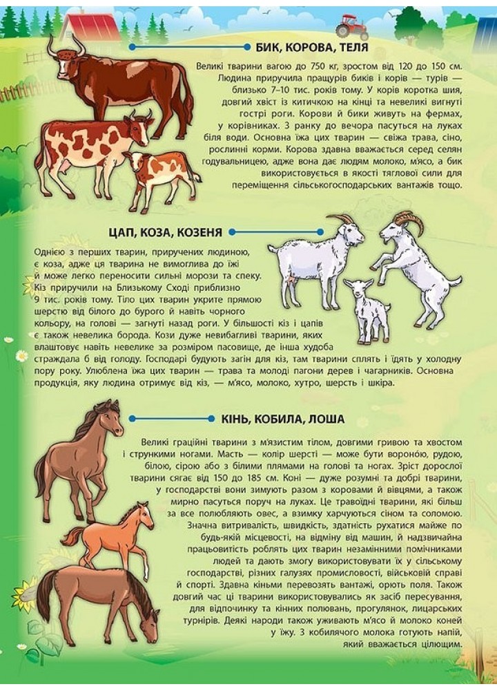Енциклопедія з наліпками. Свійські тварини - Смирнова К. В. - УЛА (104848)