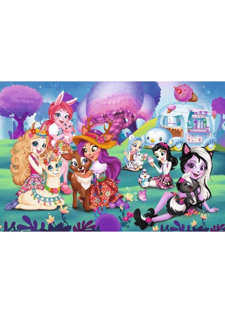 Пазли Trefl MAXI "Веселий світ Енчантімалс" 60х40 см. 24 елементи (14315) - TREFL