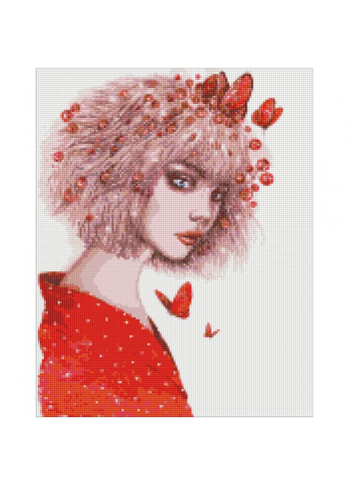 Алмазна мозаїка Ідейка 40х50 см "Поцілунок метеликів ©lesya_nedzelska_art" AMO7419