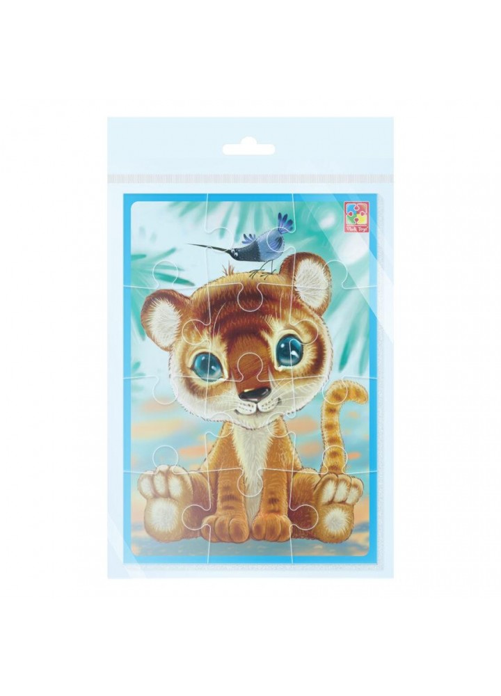 Мягкие пазлы А5 "Тигренок" VT1103-56 (рус) - VLADI TOYS