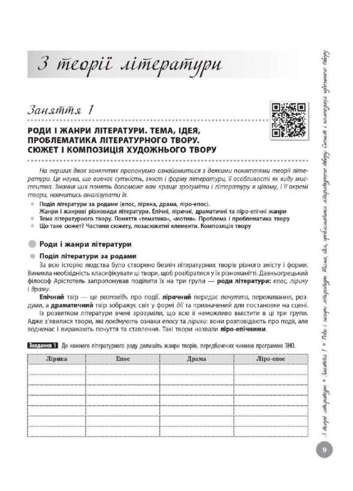 НМТ 2025 Українська література. Інтерактивний довідник-практикум із тестами / РАНОК