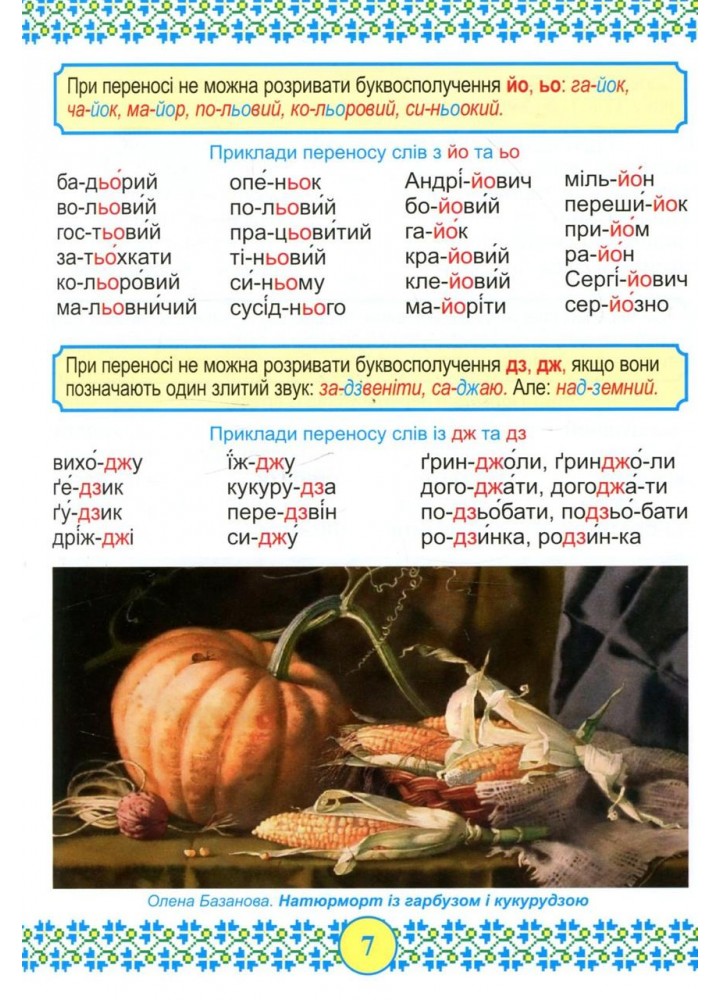 Український правопис. Ілюстрований довідник школяра - Давидова О. - ПІП