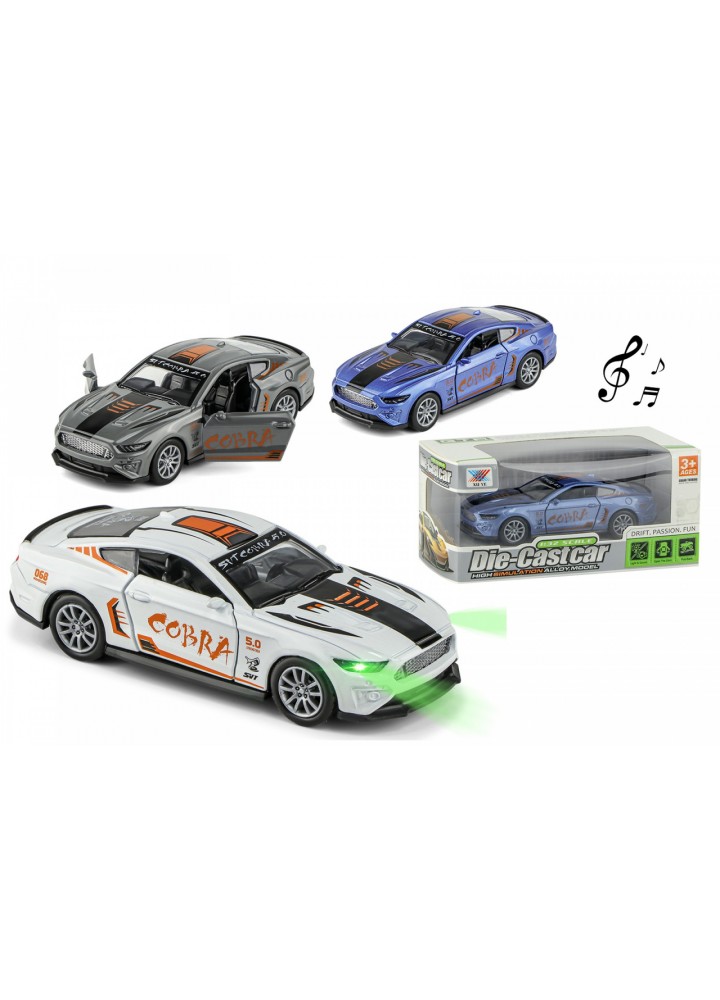 Машинка 1:32 металева інерційна COBRA, світло, звук (K175B13) - DUM