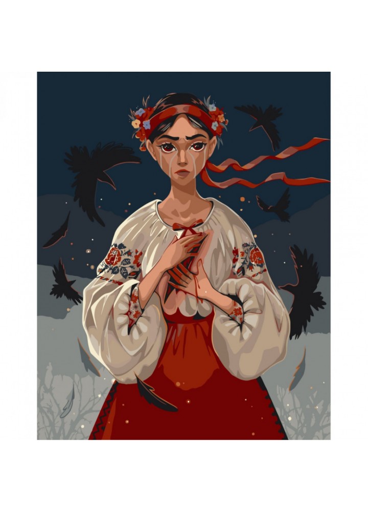 Картина за номерами ArtCraft 40х50 см "Катерина" by ©lien_illustration 10080-AC