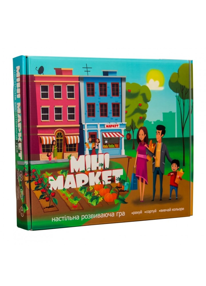 Настільна гра Strateg "Міні Маркет" розвиваюча гра для дітей (30915)