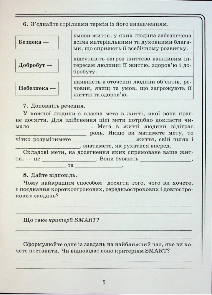 Здоров"я, безпека та добробут, 6 кл., Зошит для моніторингу навчальних досягнень - Поліщук Н.М. - Грамота (107452)