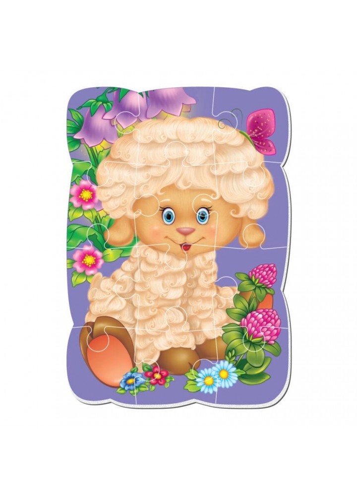Магнитные пазлы А5, «Овечка». 12 деталей. VT3205-32 - VLADI TOYS