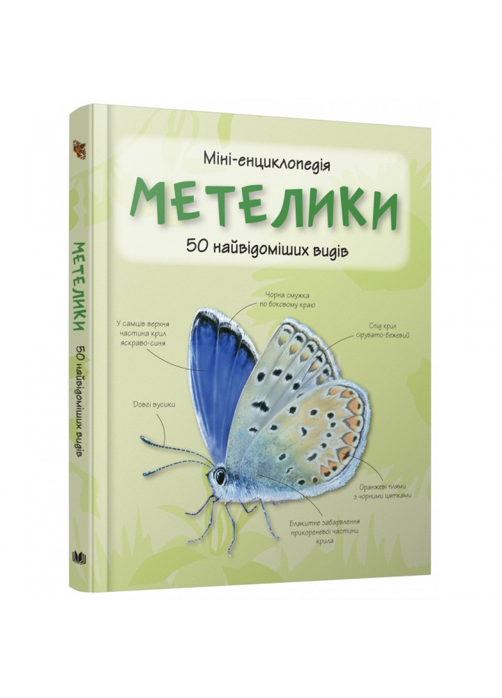 Метелики. 50 найвідоміших видів. 978-966-948-295-2