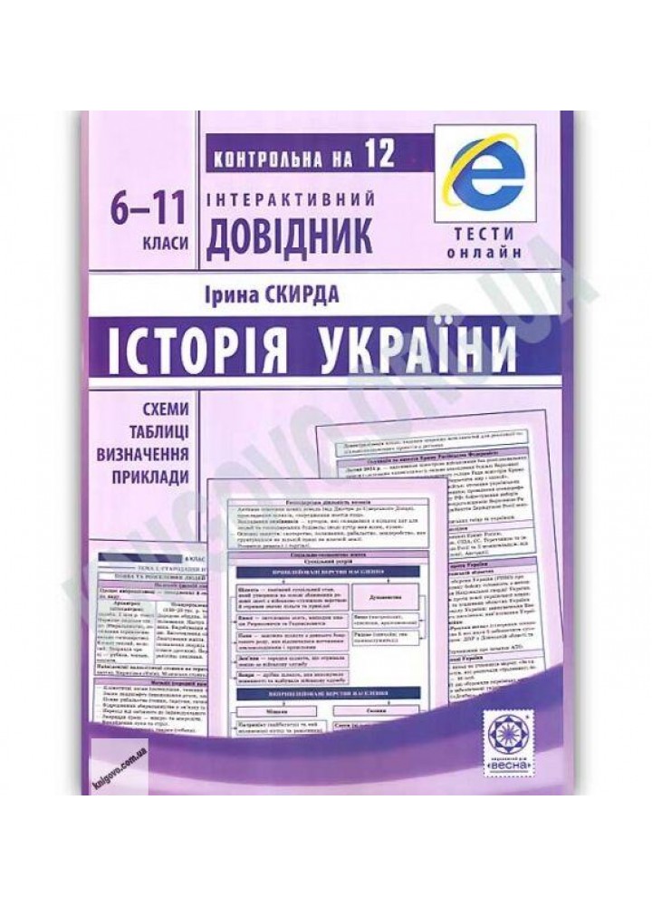 Інтерактивний довідник. Історія України. 6-11 кл. / ВЕСНА