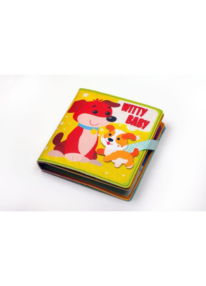 Фетрова книга АНГЛ. "Witty Baby", 6+ міс. - КНИЖКОВИЙ ХМАРОЧОС (125115)