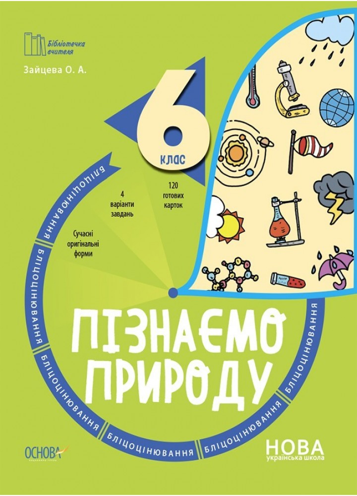 Бібліотечка вчителя. Пізнаємо природу. 6 кл. Бліцоцінювання. - Ранок (105785)