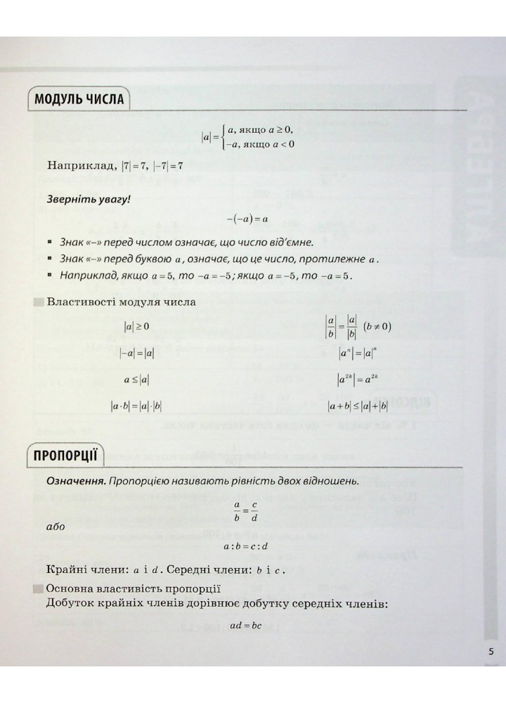 Довідник учня. Математика. Усі означення і формули. 5-11 класи - ОСНОВА ДУЧ001 (121809)